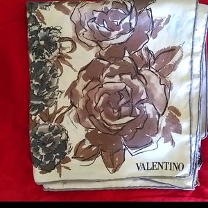 Valentino Floral Silk Scarf